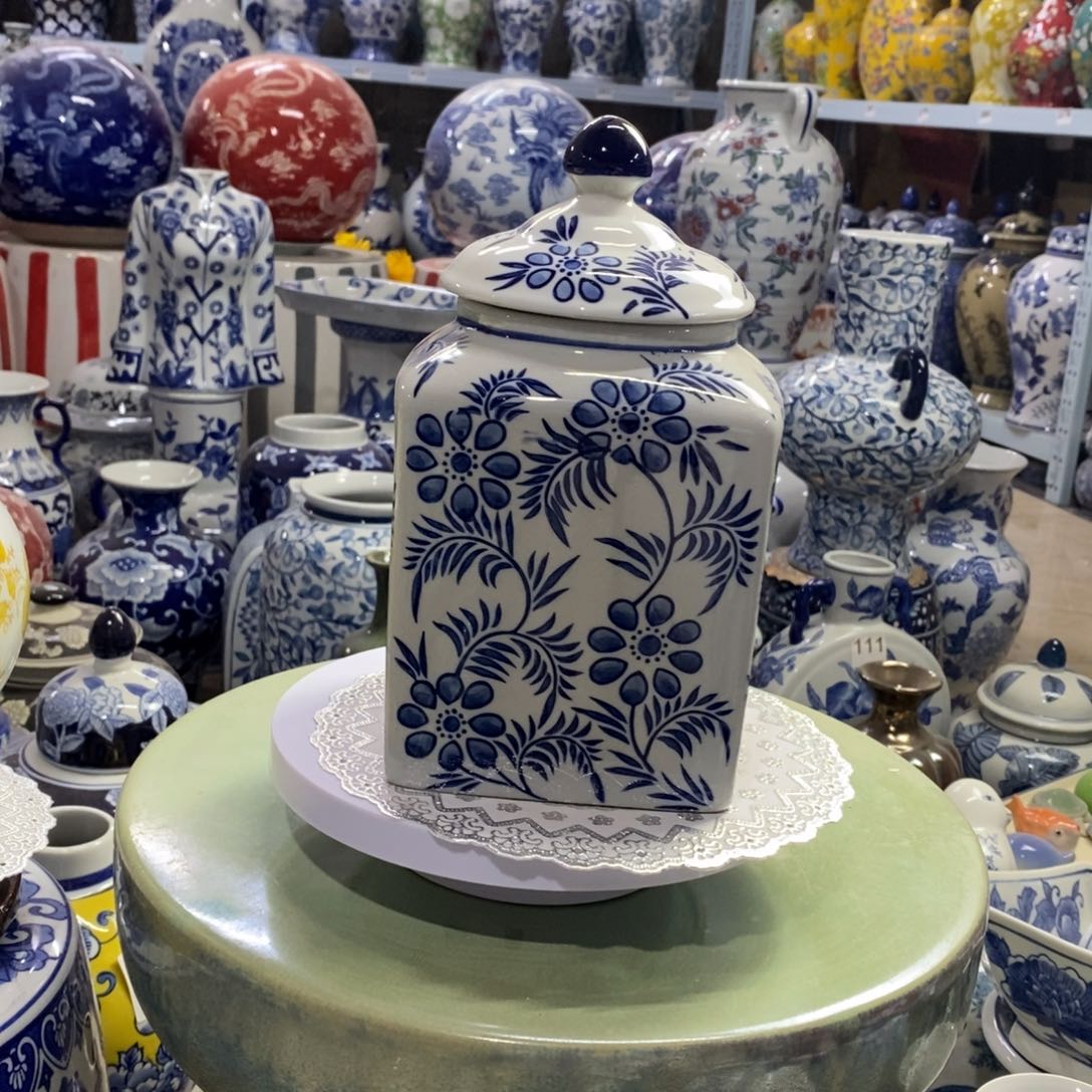 瓶茶叶罐花瓶摆件花瓶