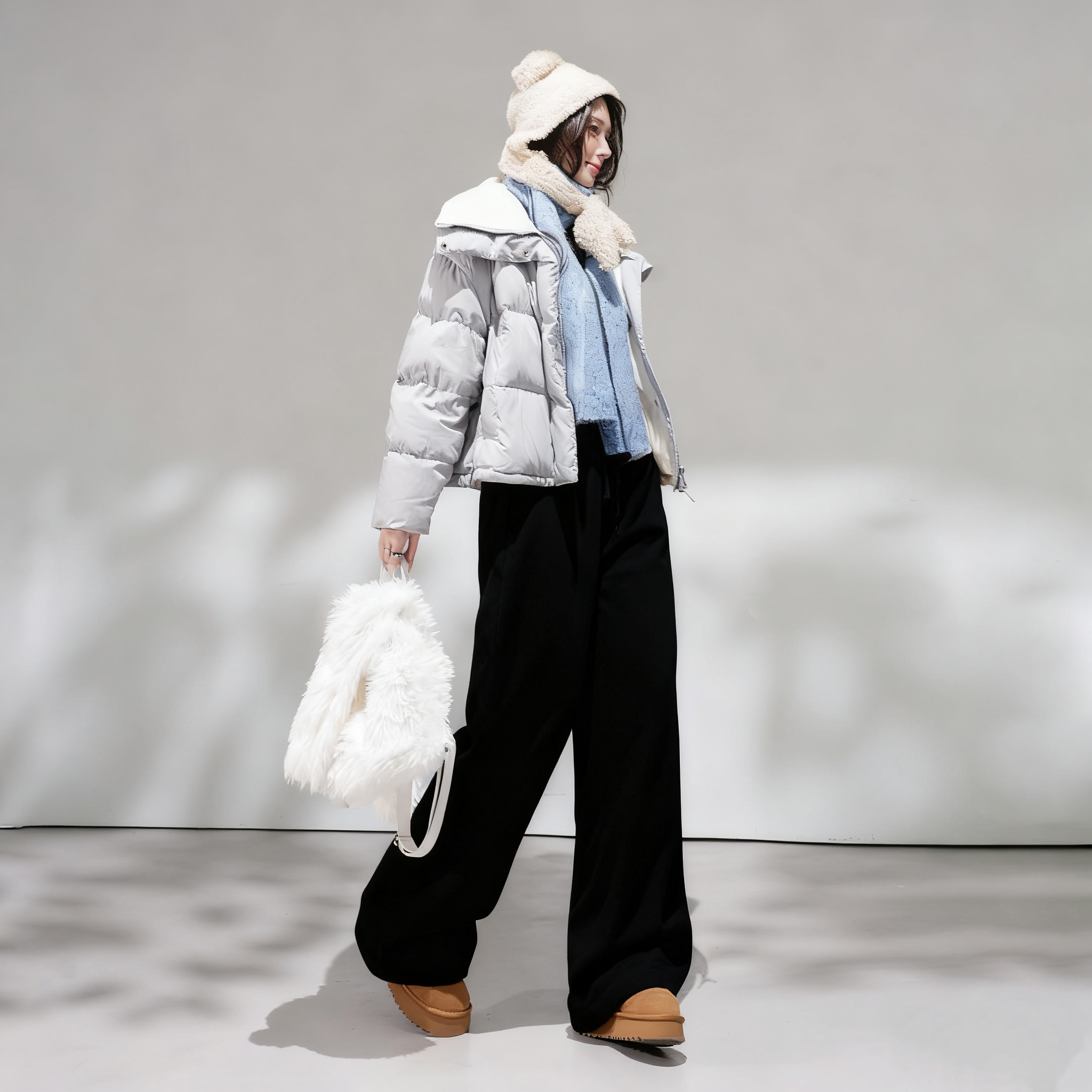 【高个子一定买它！超级好穿】高个子175冬季新款加厚直筒阔腿棉裤女