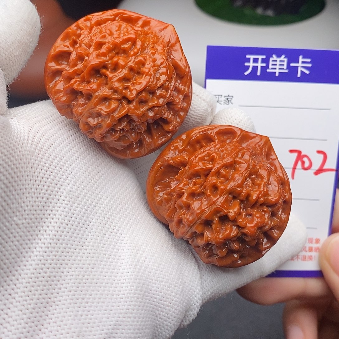 文玩核桃把件46官帽702