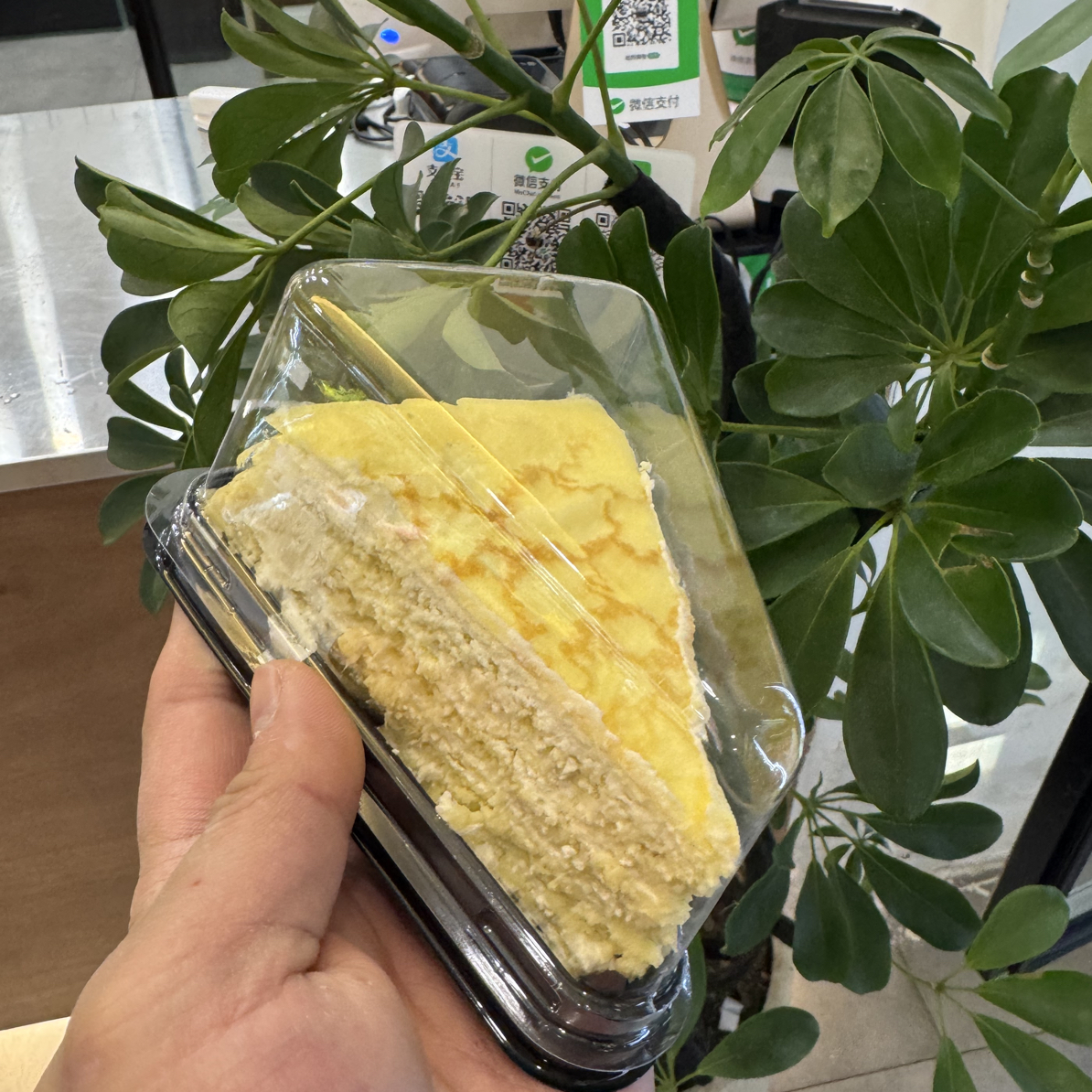 山姆榴莲千层分装1块动物奶油生日蛋糕真果肉
