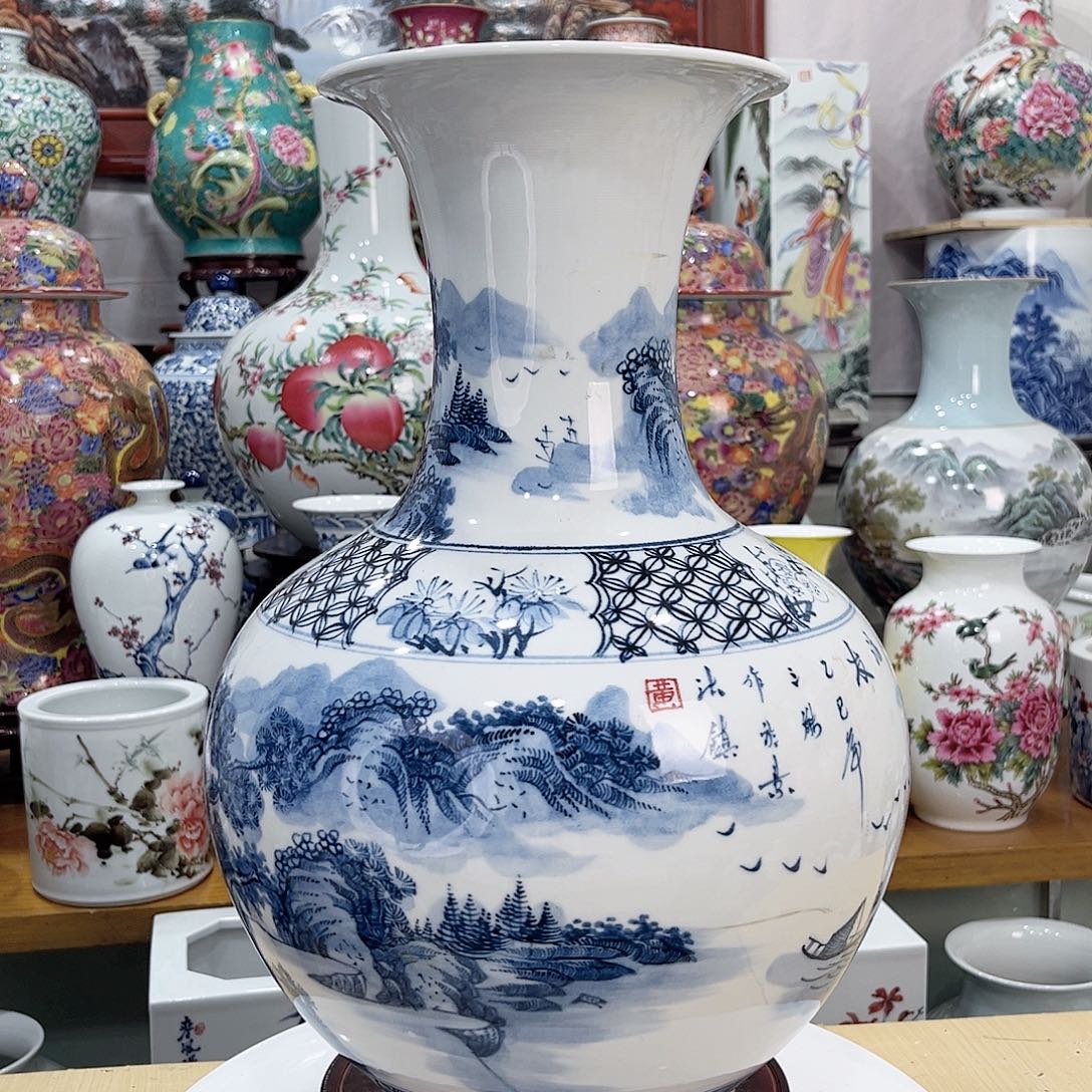 美***琼摆件景德镇的陶瓷