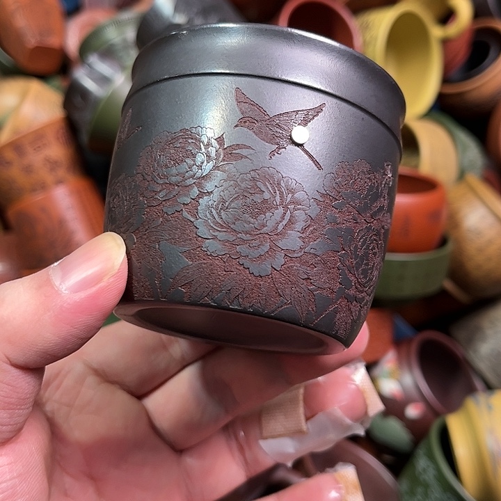 紫砂茶杯全手工紫砂主人杯