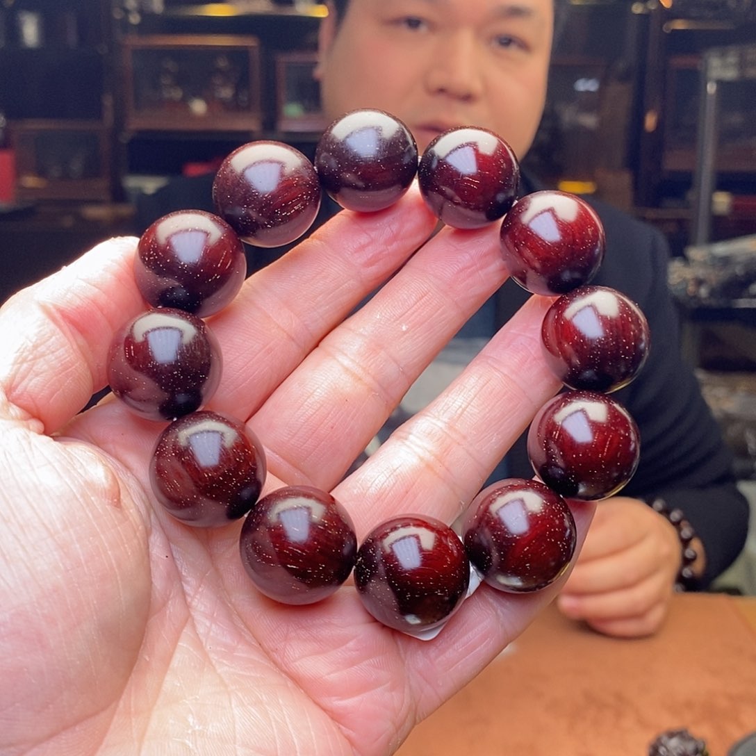 檀香紫檀（小叶紫檀）手串/手链会***鱼