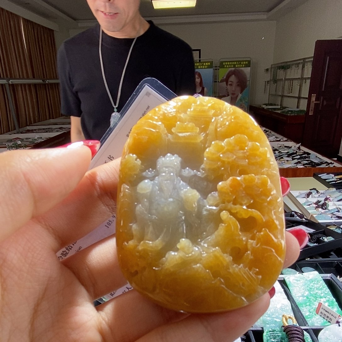 翡翠未镶嵌颈饰翡翠