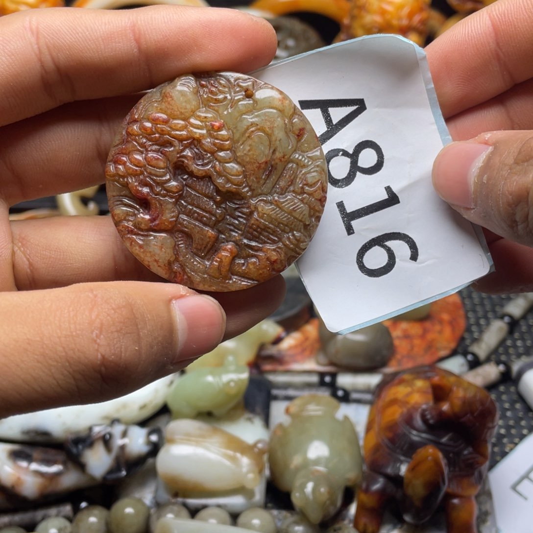 和田玉（糖玉）挂件未镶嵌