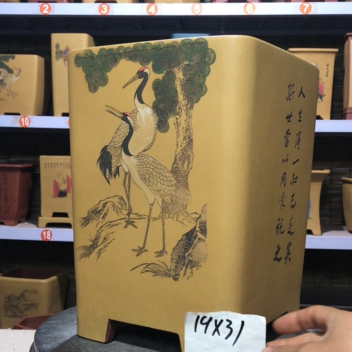 【闪购商品】紫砂花盆举***尘手工制作