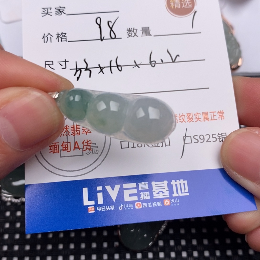 翡翠银S925镶嵌颈饰
