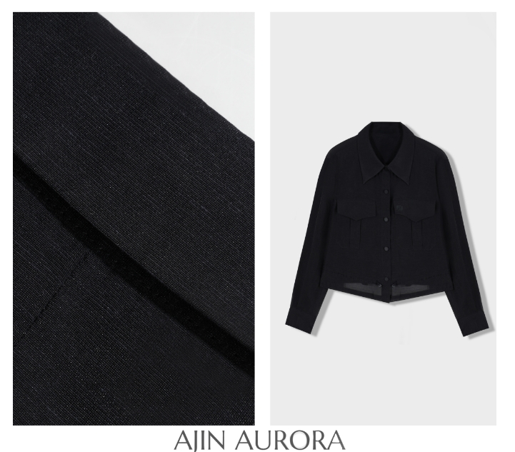 AJ-25-02001【酷飒教主】酷感翻领通勤设计感女装外套