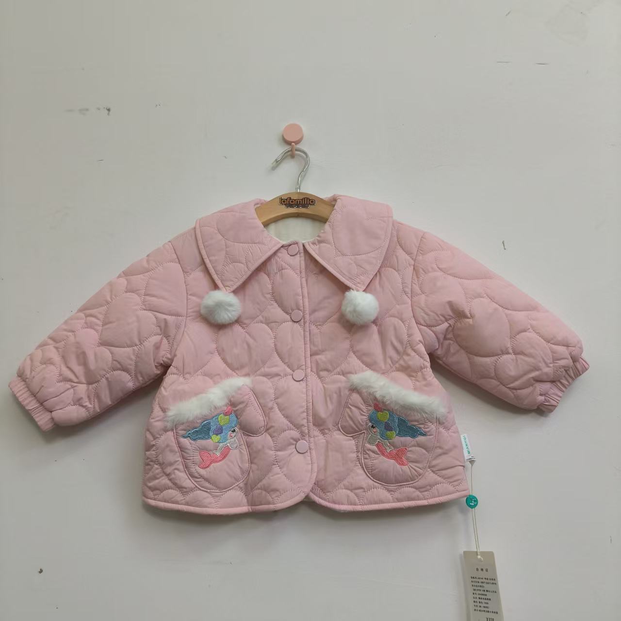 【美人鱼款】儿童梭织长袖棉服34426008