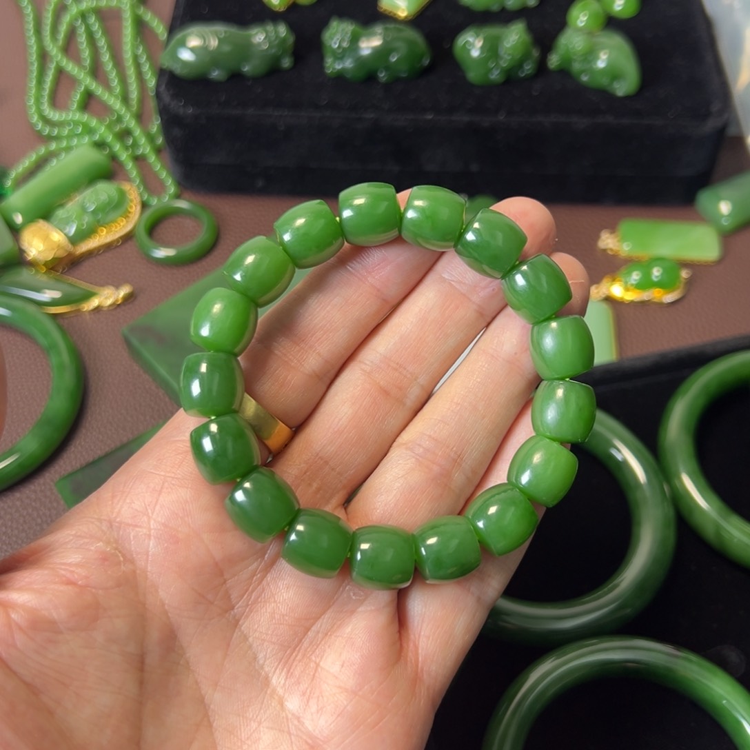 和田玉（碧玉）手串未镶嵌