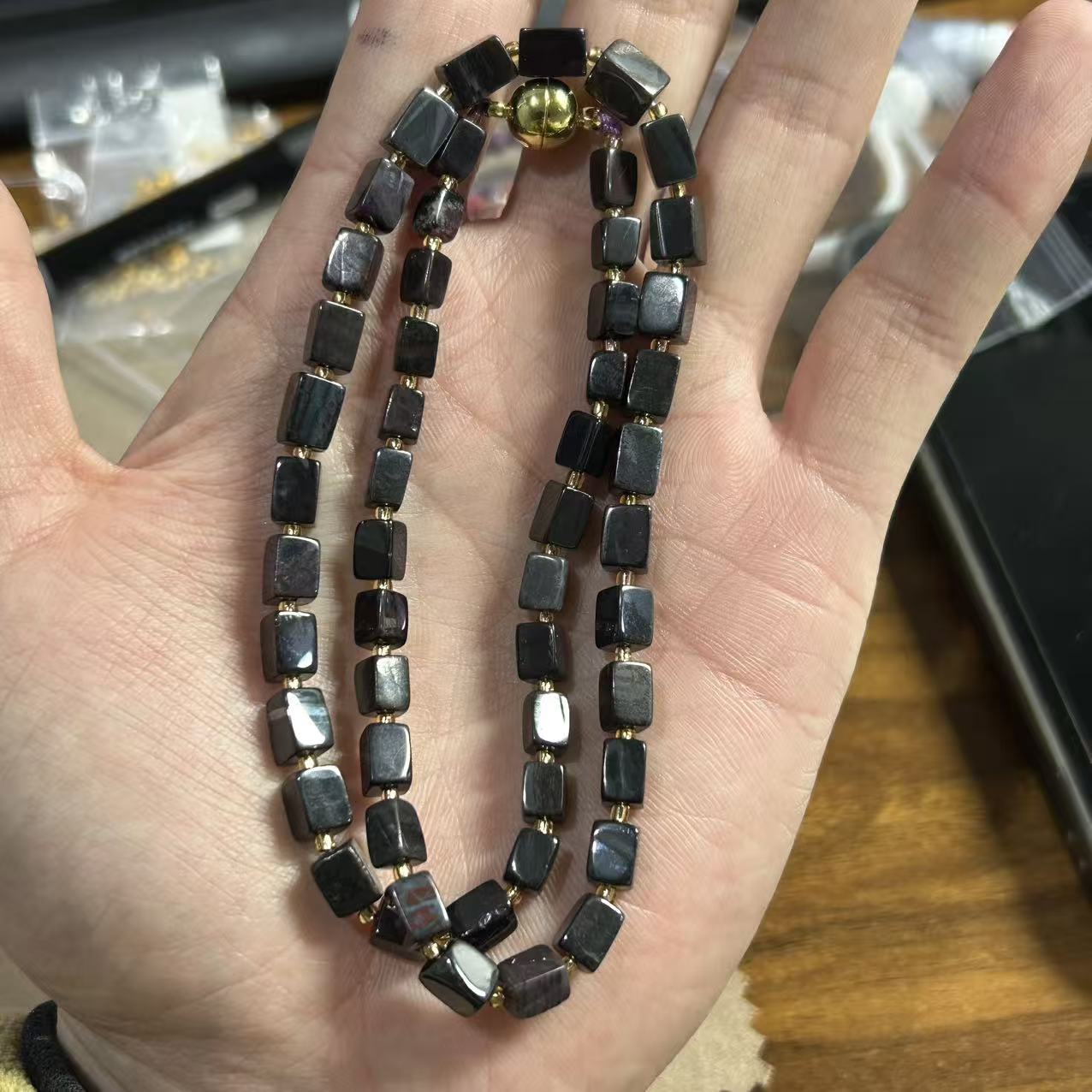 32050780南非老矿铁皮丝绒项链（多样性发其一）262