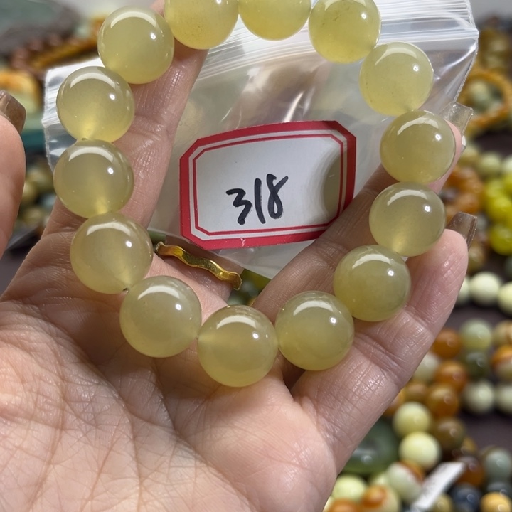 蛇纹石玉未镶嵌手链