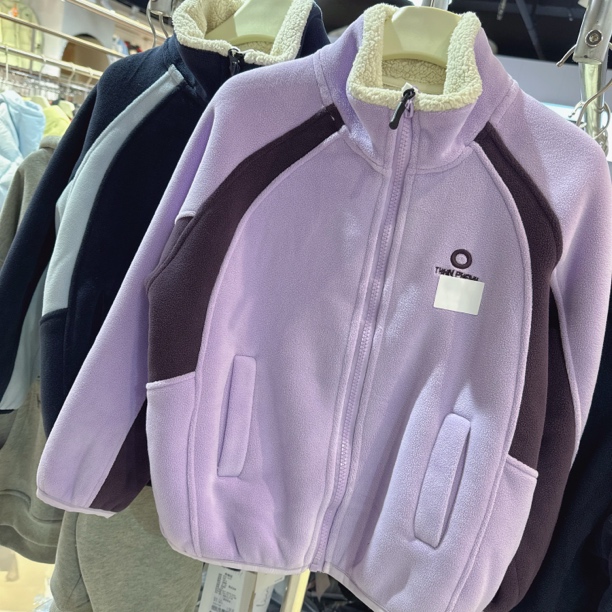 7707奥粒绒加厚保暖外套中大童秋冬新款男女童休闲立领上衣童装潮