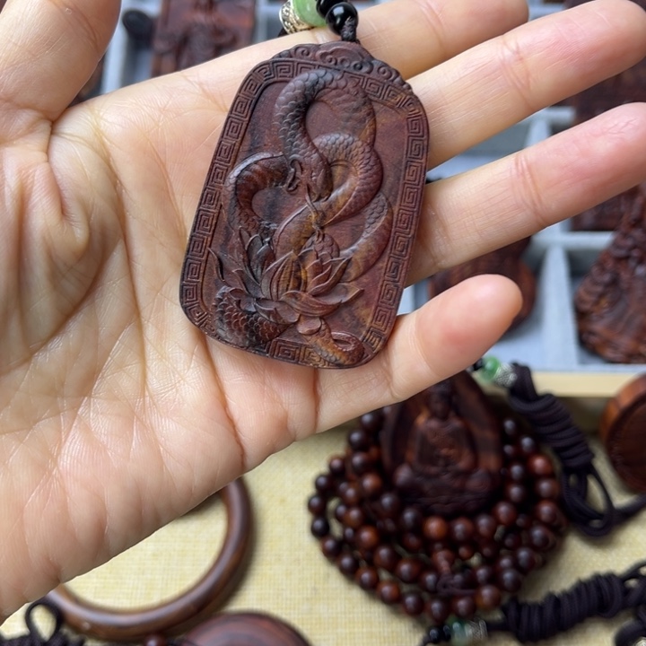 木***子手串/手链黄花梨/降香黄檀蛇