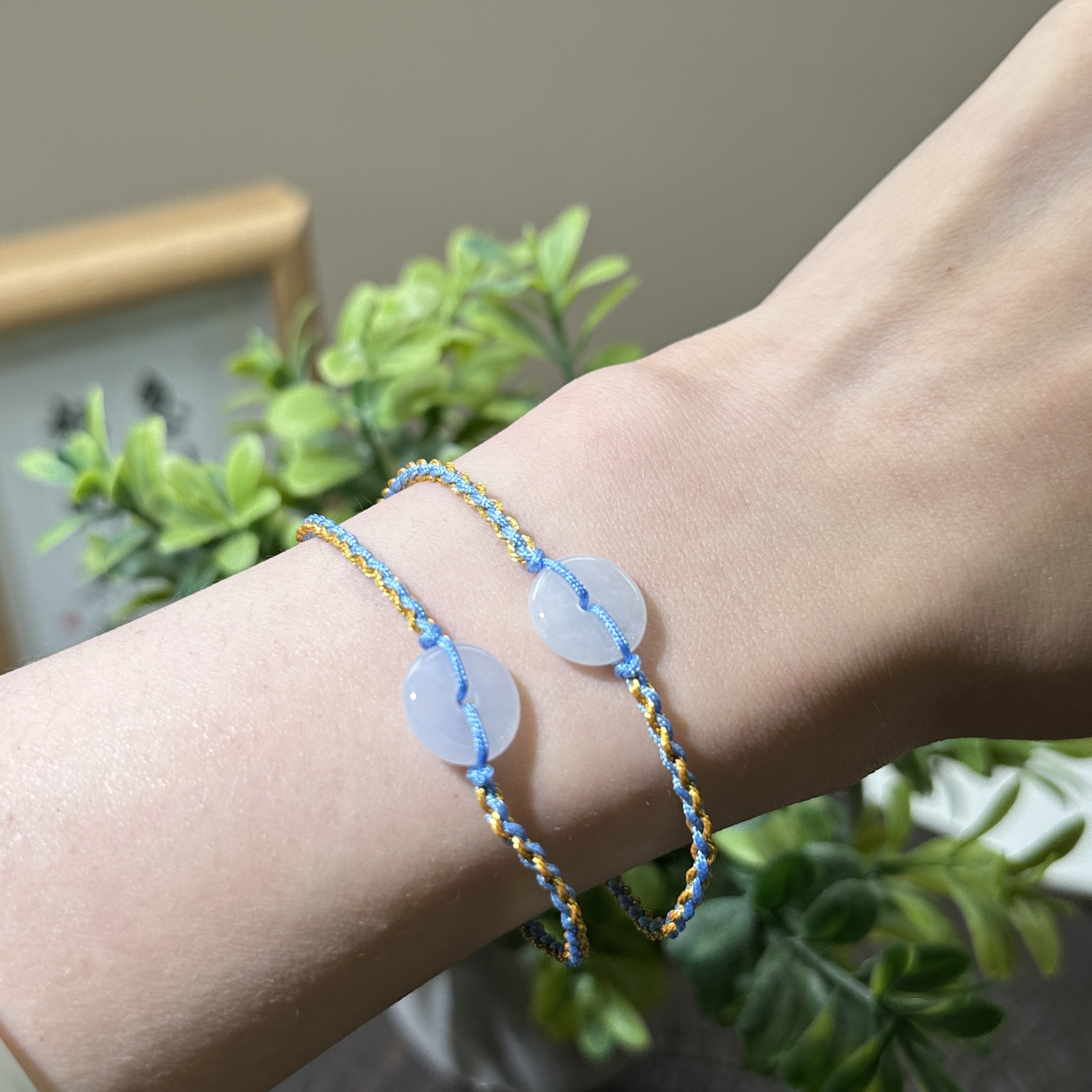 【新人福利】天然缅甸A货翡翠平安扣手绳（多样性发其一）