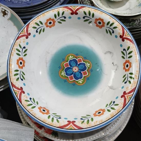 瓷陶瓷盘子口尽21里米一个