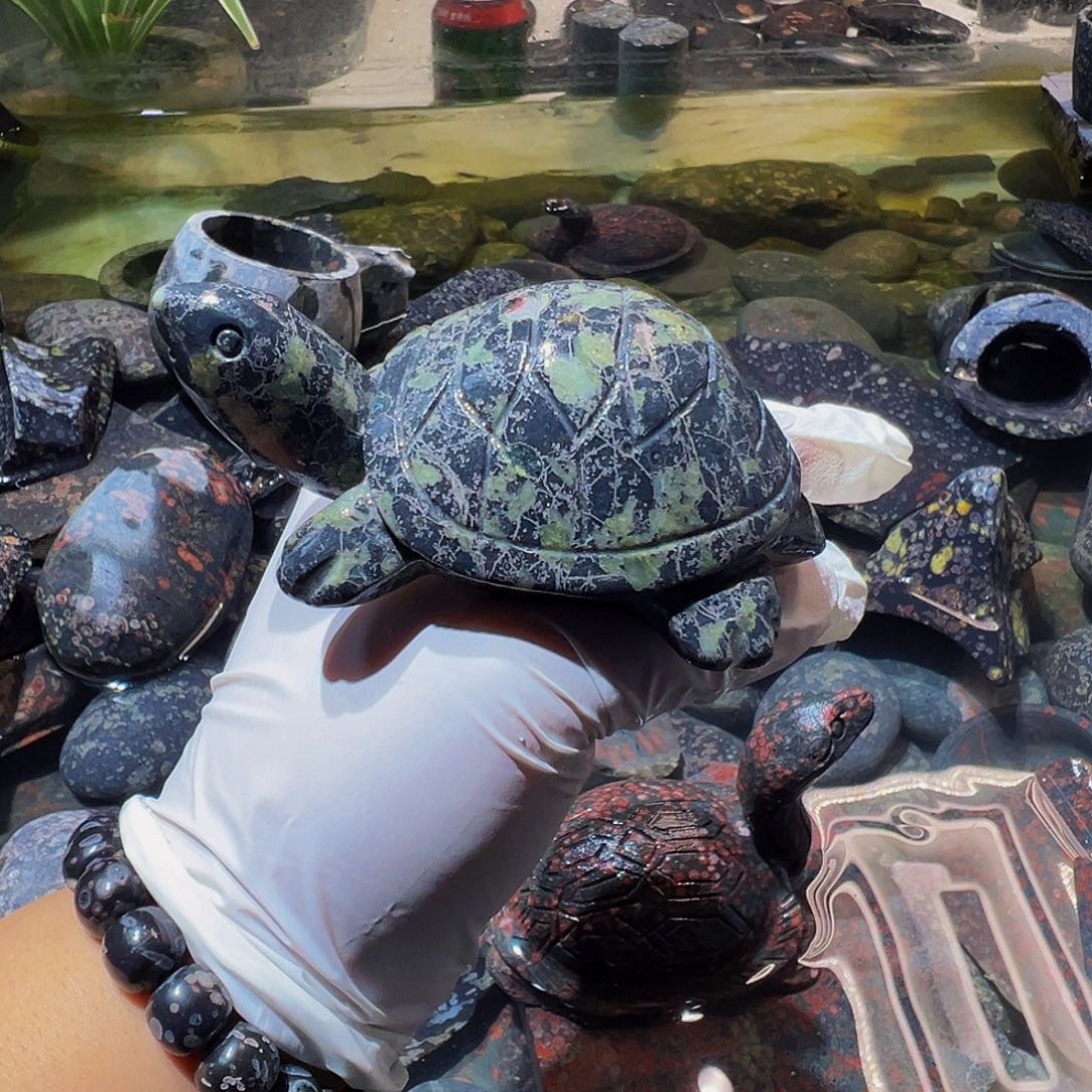 梅花玉鱼缸石茶周边不退不换