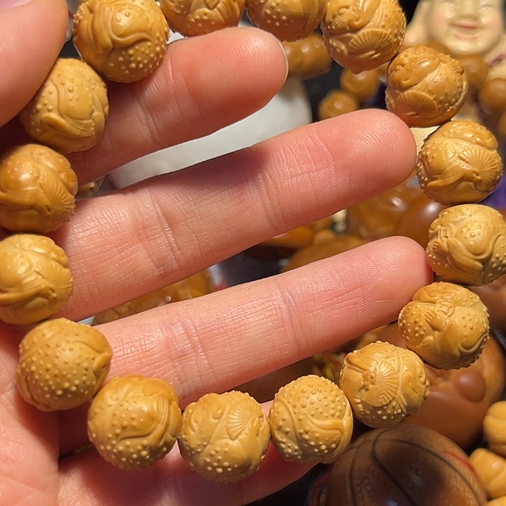 手串/手链橄榄核猴头金蟾扇子