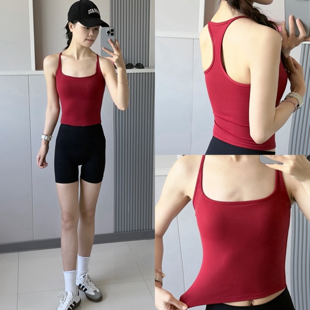 运动内衣女夏季美背防震瑜伽服背心吊带一体式普拉提训练健身文胸