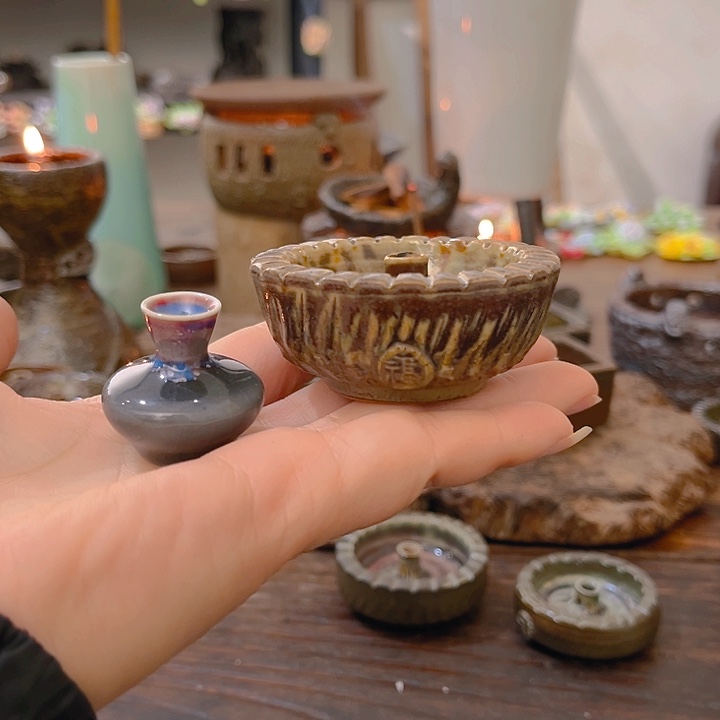 悦***棠陶小福泥陶艺茶几风