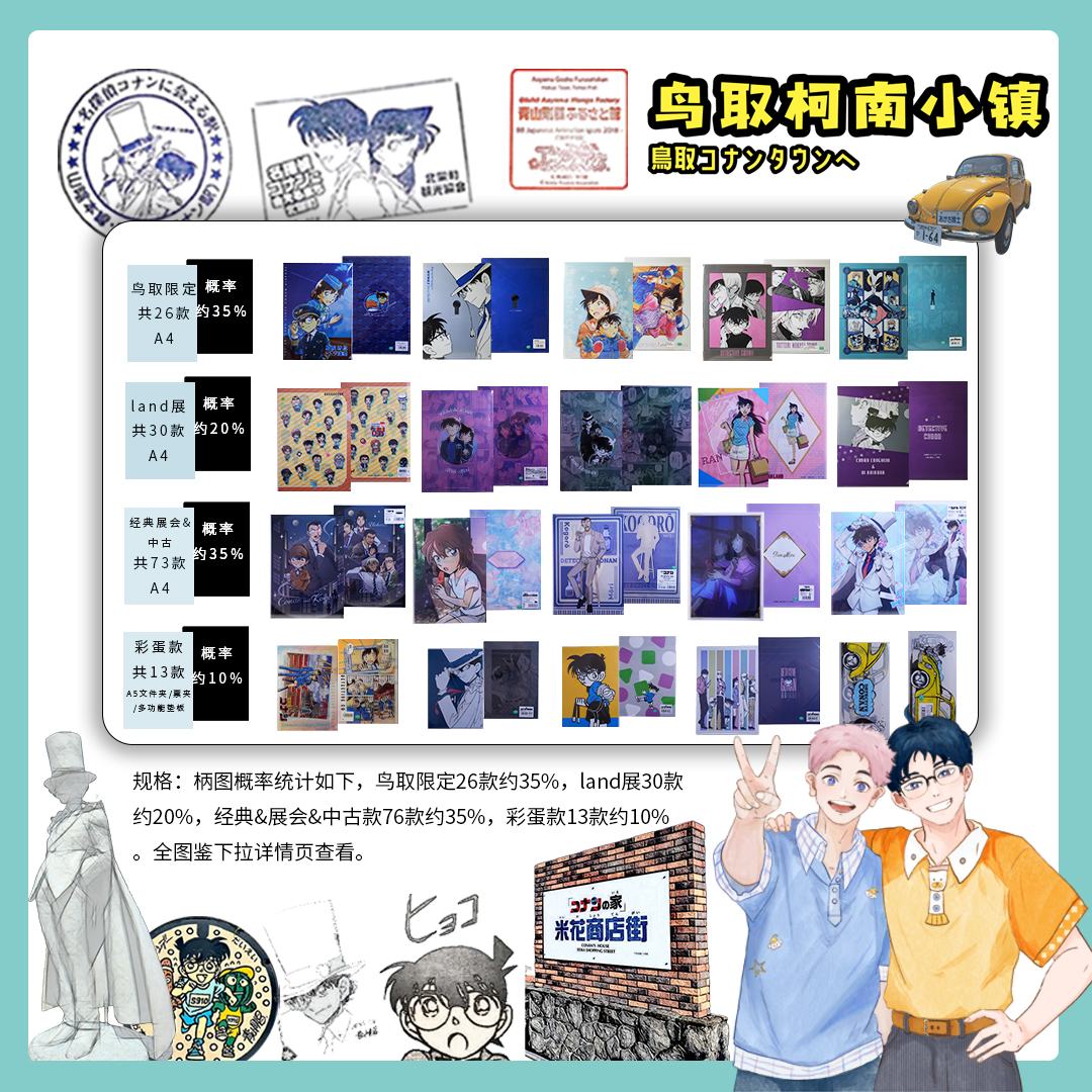 名侦探柯南 鸟取限定文件夹 land展文件夹 日谷（代拆）