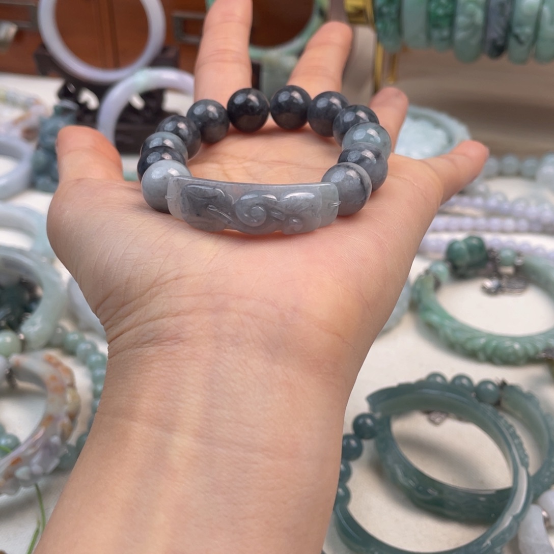 翡翠未镶嵌手链手链