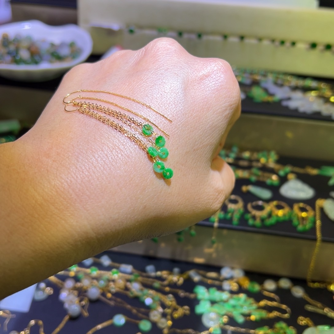 颈饰未镶嵌翡翠支持复检缅料