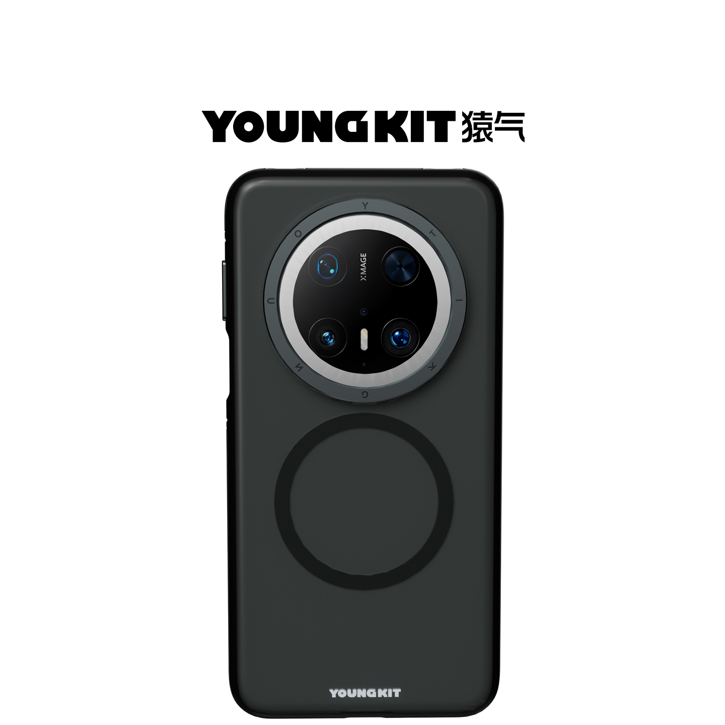 猿气岩沙华为mate70pro磨砂mate60rs磁吸硅胶防摔手机壳