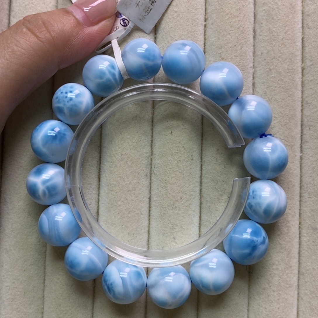 未镶嵌针钠钙石（海纹石）手链