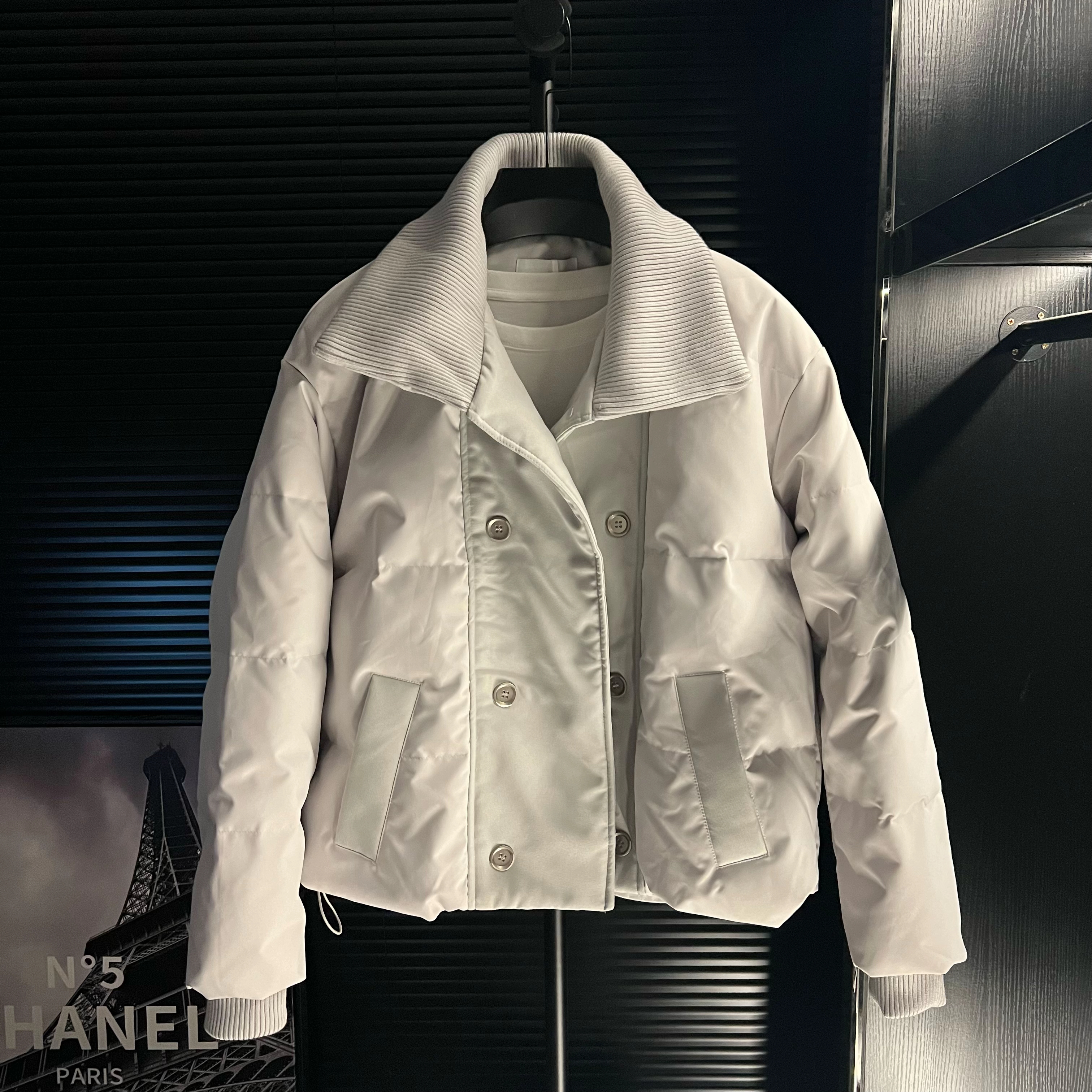 CQ-男士轻奢高级感简约棉服外套时尚潮流外套