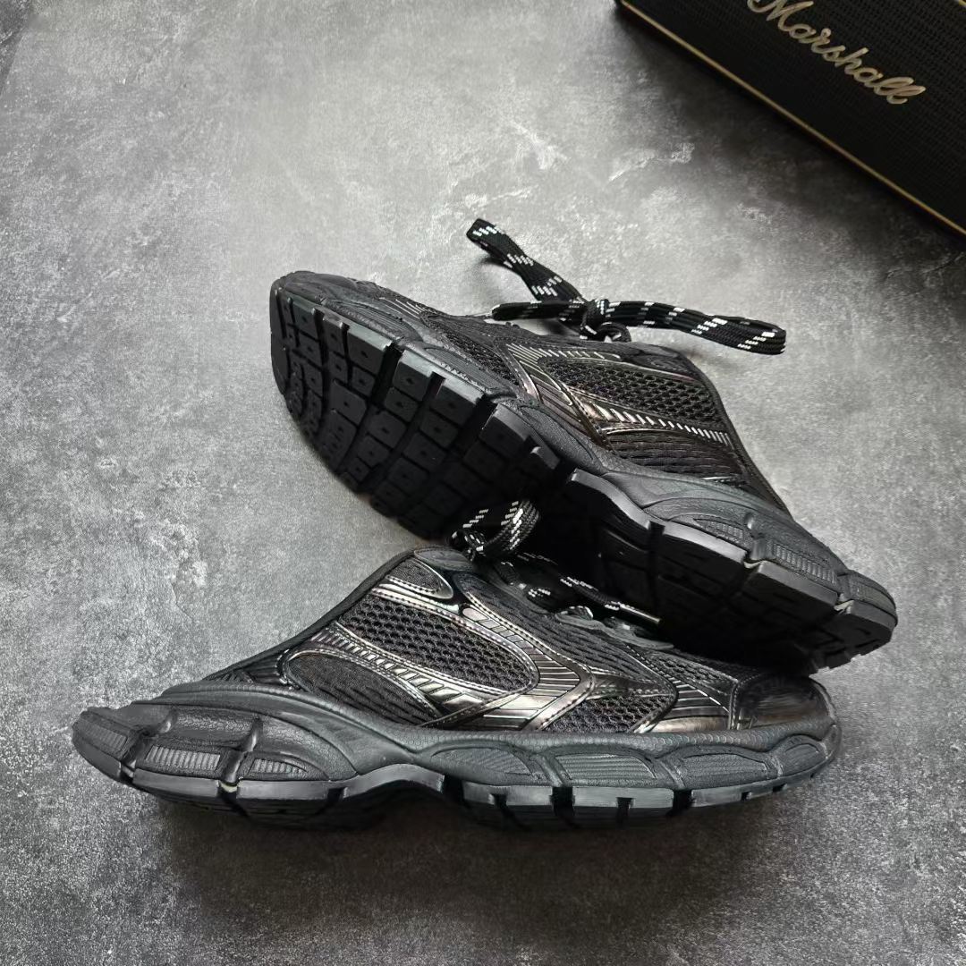 99新 Balenciaga/巴黎世家 42码 3XL 黑 穆勒半拖 鞋