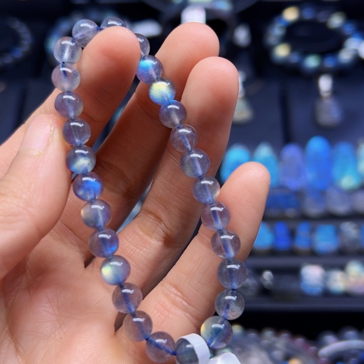 拉长石手串未镶嵌7左右