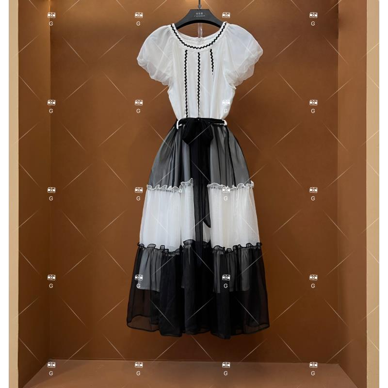 【M】春夏丨设计师轻奢法式印花女士连衣裙 GS-55071