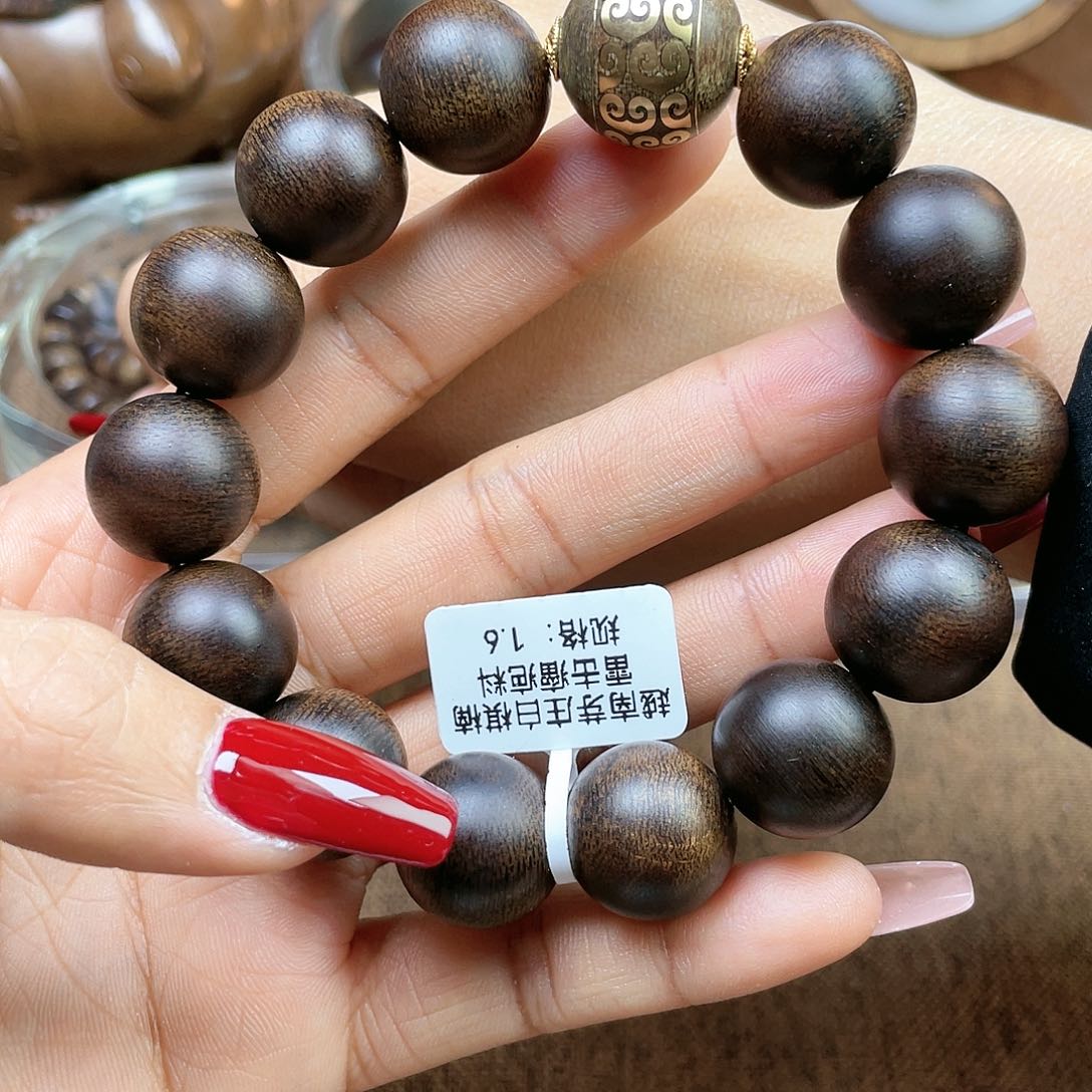 沉香手串乐*嘉越南芽庄白棋楠