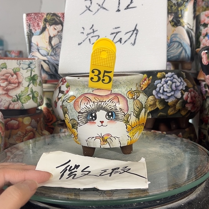 景德镇手绘花盆性价比超高