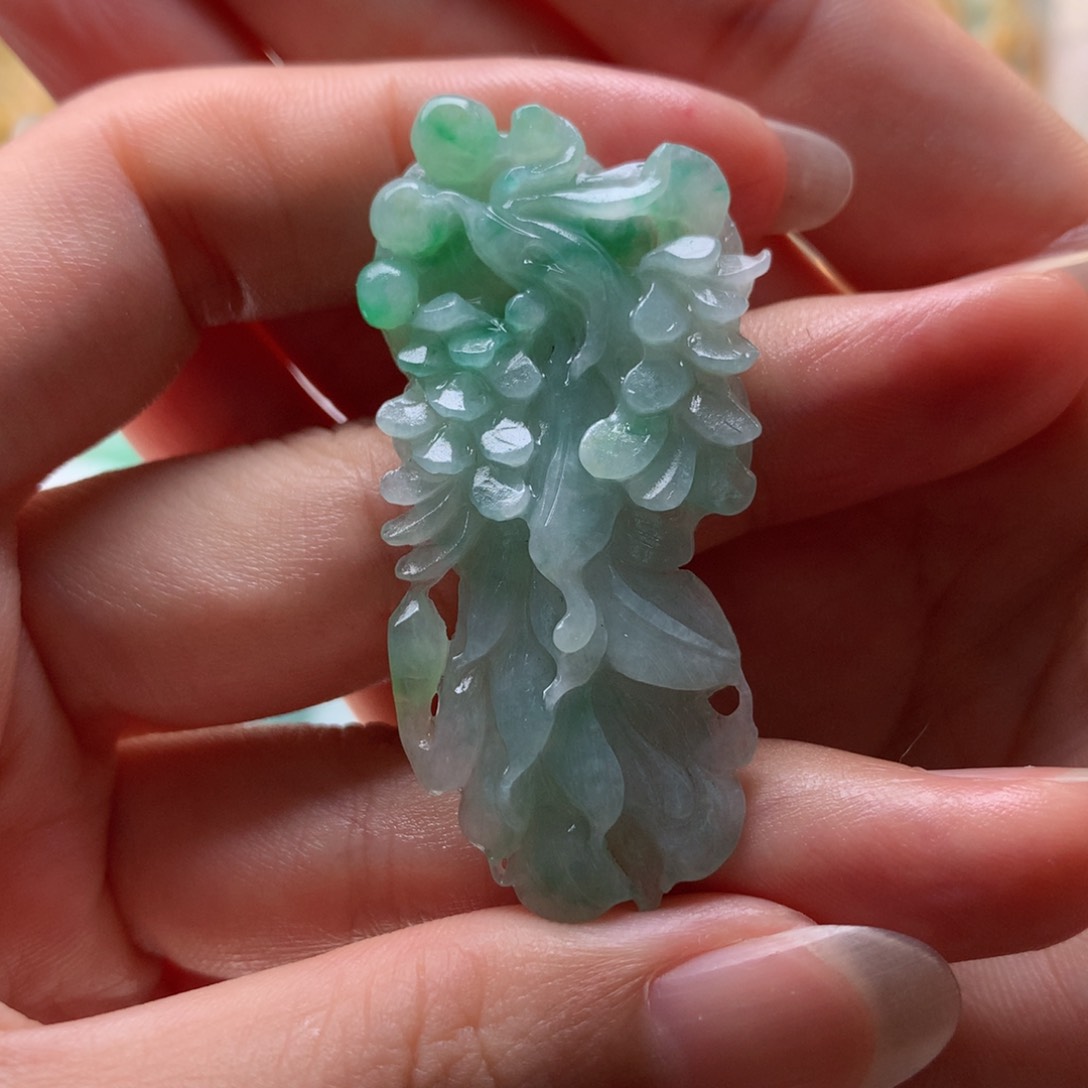 定制翡翠未镶嵌凤凰