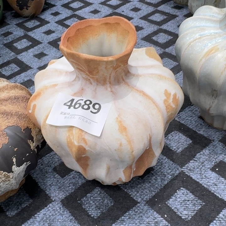 阳***华瓷片景德镇高温花器编码4689高31口6默认无孔