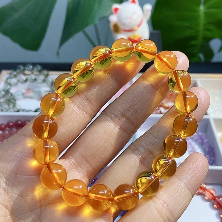 水晶手链未镶嵌黄水晶