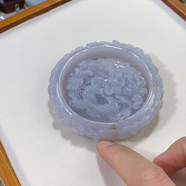 翡翠未镶嵌手镯翡翠手镯57.9