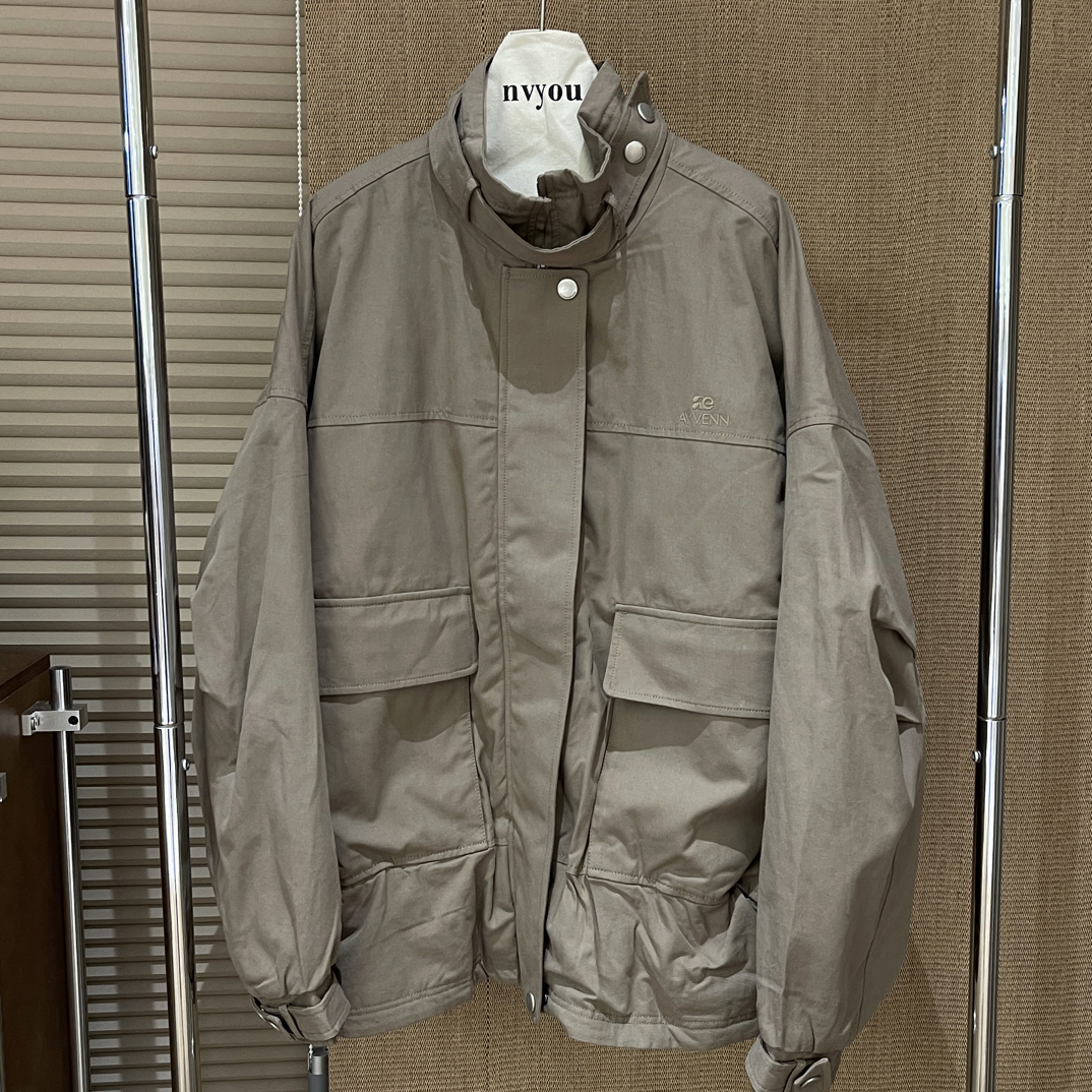 AVVENN｜新款立领厚款长袖外套9270160