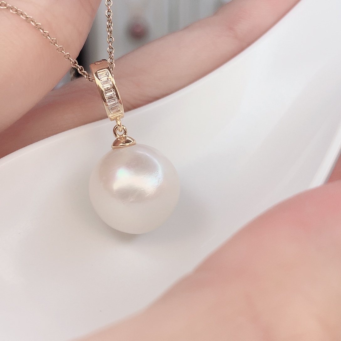 淡水珍珠吊坠(赠链)合金