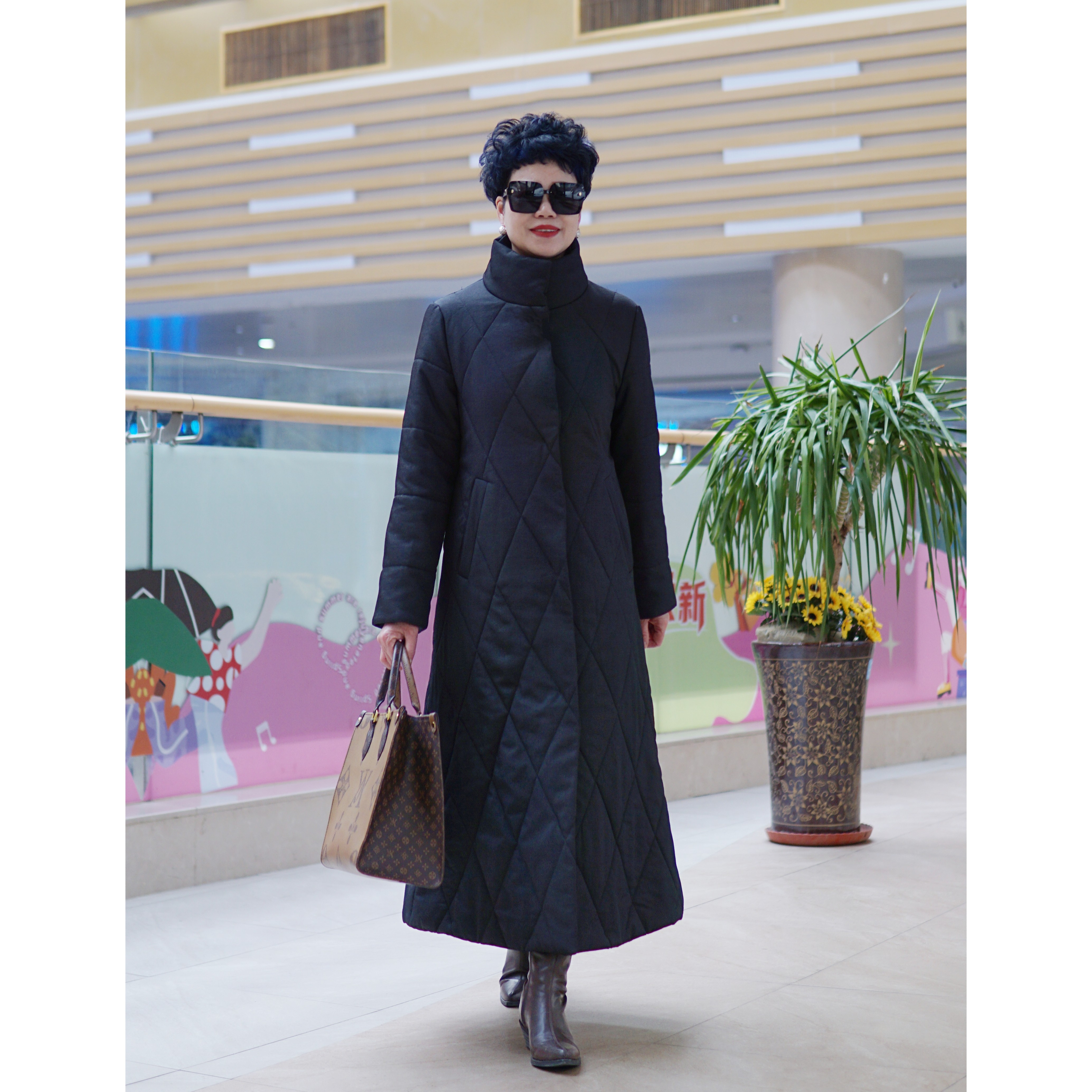 卓姐定制 5177(长款)冬季新款羊毛大衣磁吸扣外套