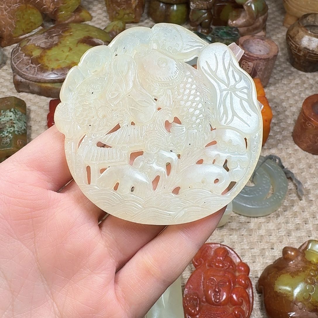 白玉菩提吊坠挂件