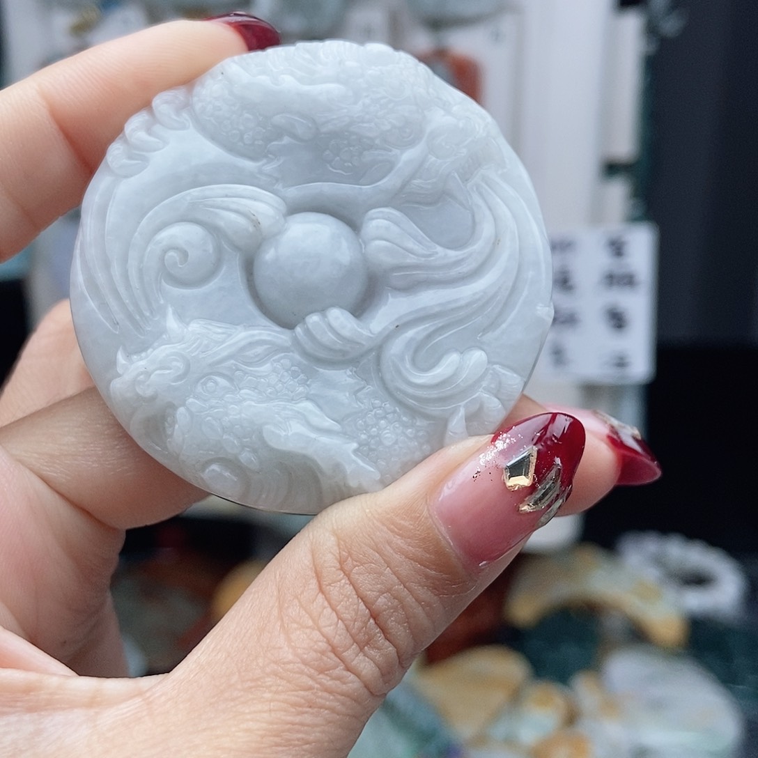 翡翠颈饰14K金镶嵌翡翠