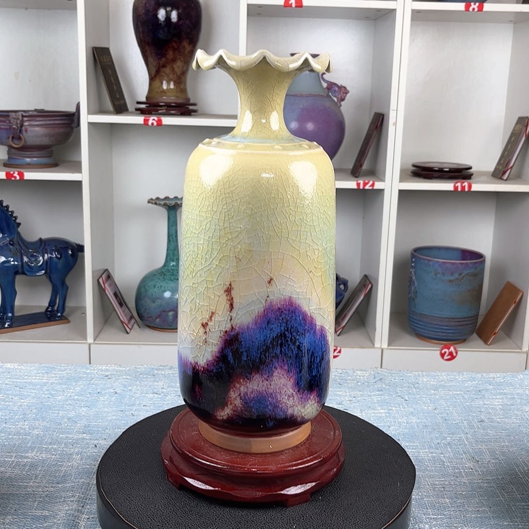 瓷片手拉坯煤燒高端