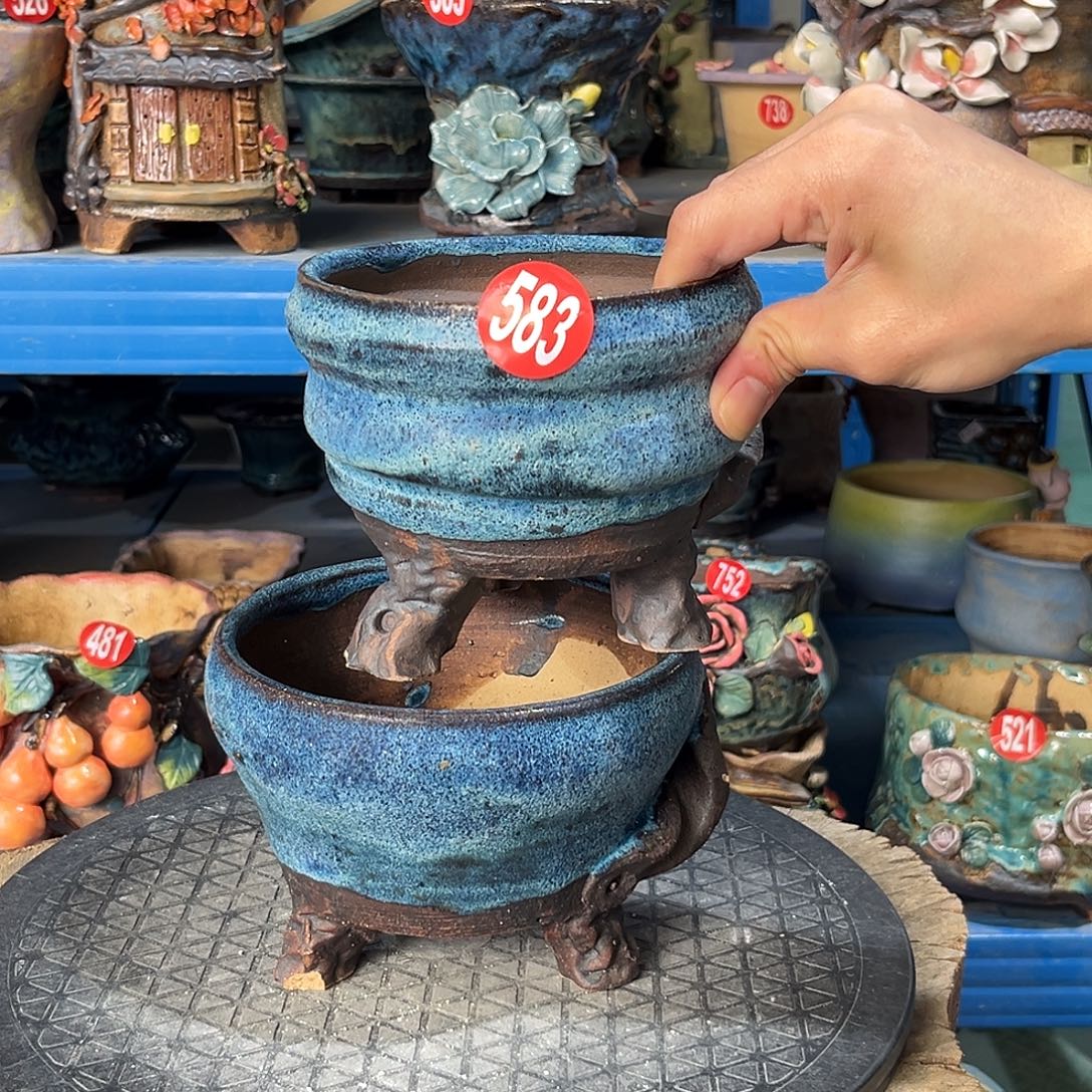 微瑕583 号陶然花器手工花盆