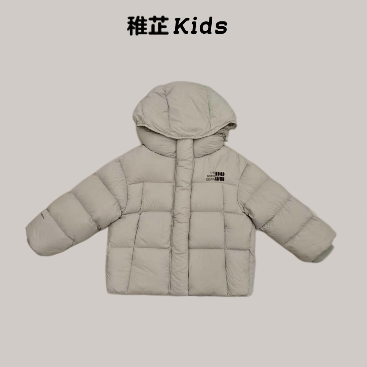 5216款花郎家品牌儿童羽绒服女童时尚休闲连帽加厚