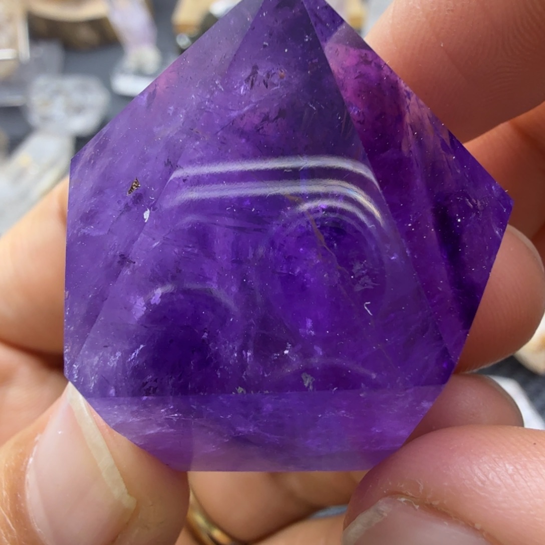 石材紫水晶柱子福利