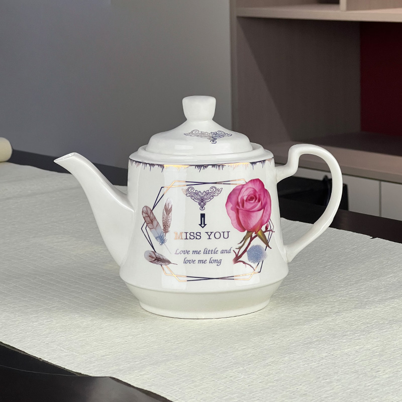 陶瓷水壶冷水壶茶壶凉水壶家用夏大凉开水壶容量陶瓷装水耐高温