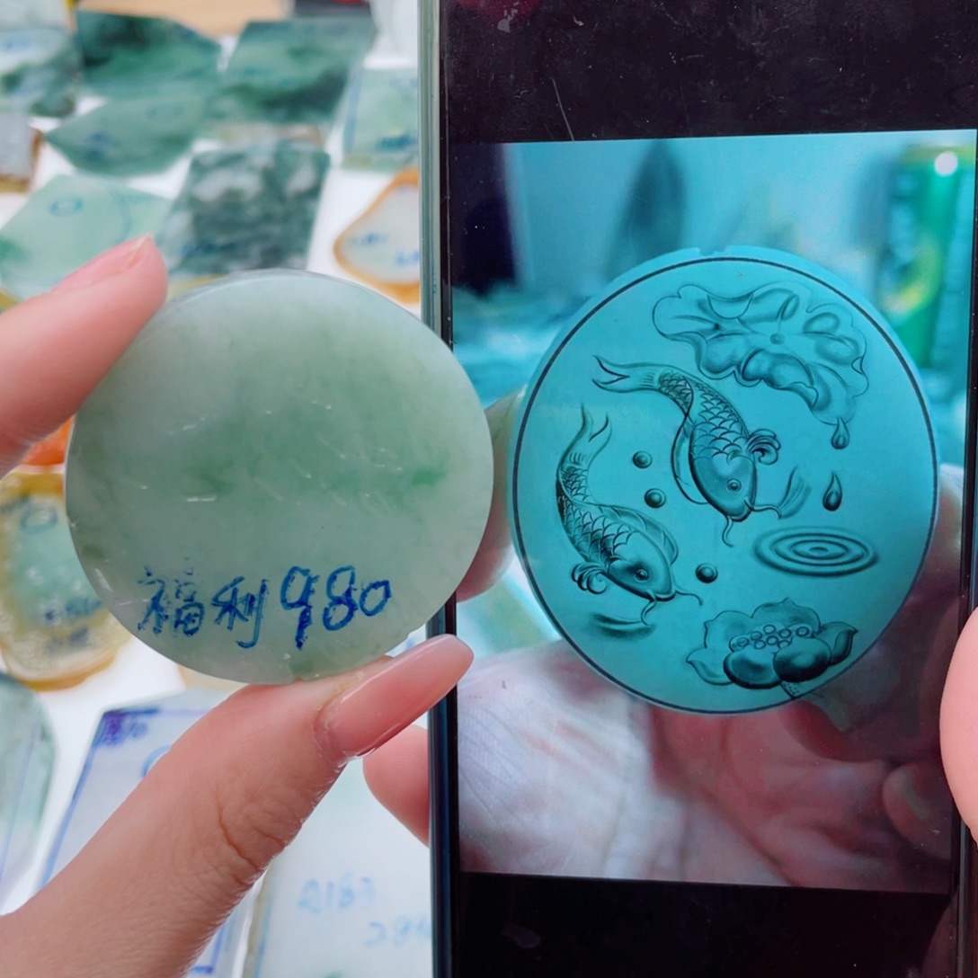 定制翡翠未镶嵌（纯天然缅甸A货翡翠）